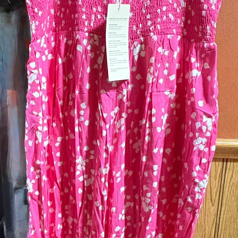 Pink Floral Romper